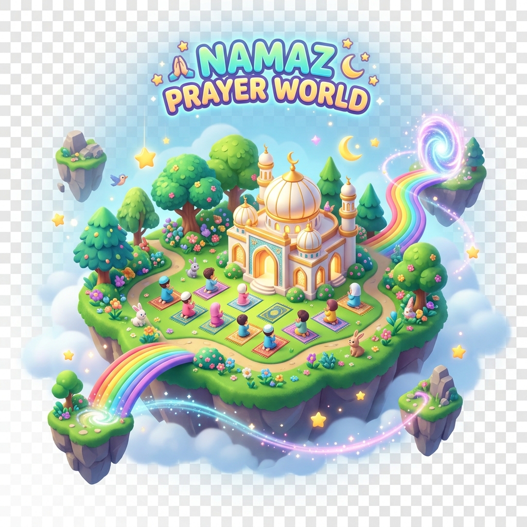 Namaz Nasıl Kılınır? Çocuklar İçin 3D Görsel Namaz Öğrenme Adası - Kâbe Çocuk