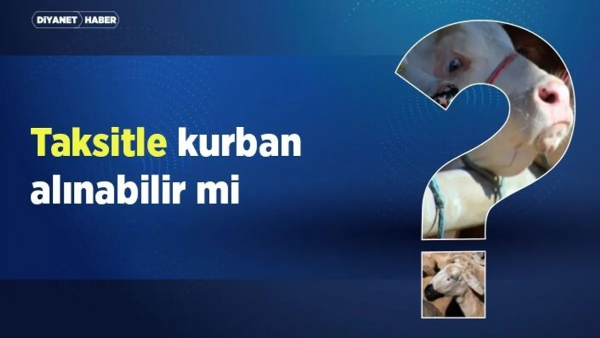 Kurbanlık Hayvan Taksitle Alınabilir mi? Diyanet'ten Açıklama