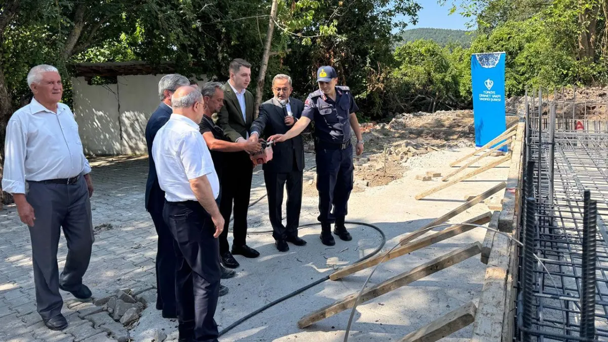 Sındırgı Sinandede Mahallesi Camii temeli atıldı