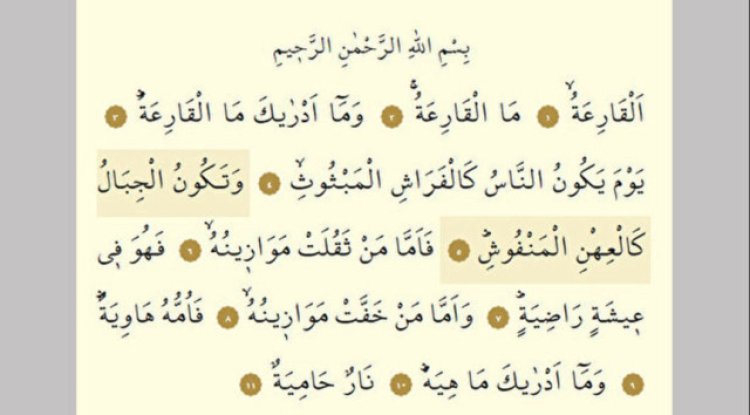 Kâria Suresi Oku: Kâria Suresi Arapça Türkçe Okunuşu, Meali ve Fazileti