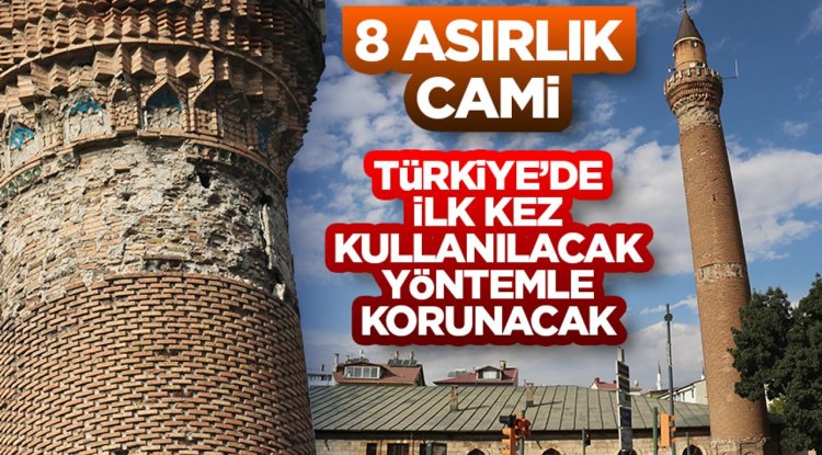 8 asırlık cami Türkiye’de ilk kez kullanılacak yöntemle korunacak