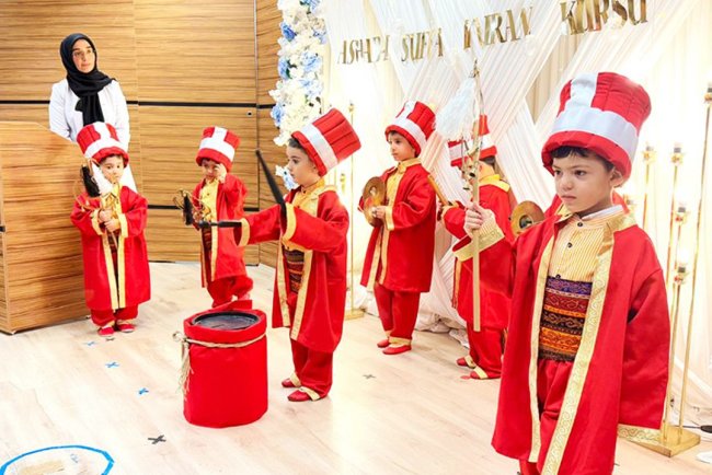 Kocasinan'da minikler, dönem sonu etkinliğiyle büyüledi