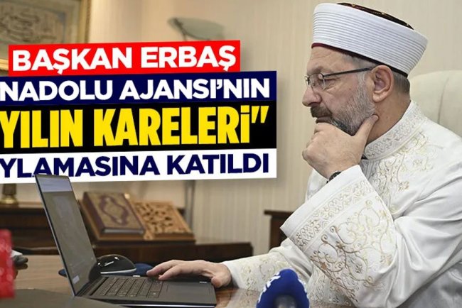 Diyanet İşleri Başkanı Erbaş'ın tercihi "Özgür ülkede ilk namaz" fotoğrafı oldu