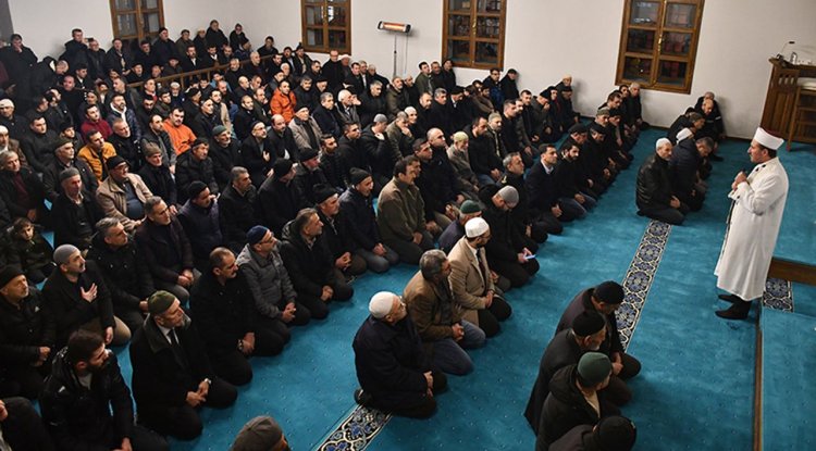 Bilecik'te onarılan tarihi Kara Mustafa Paşa Camii, törenle yeniden ibadete açıldı