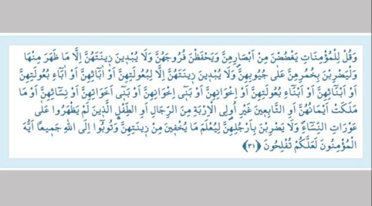 Nur Suresi başörtüsü ayeti