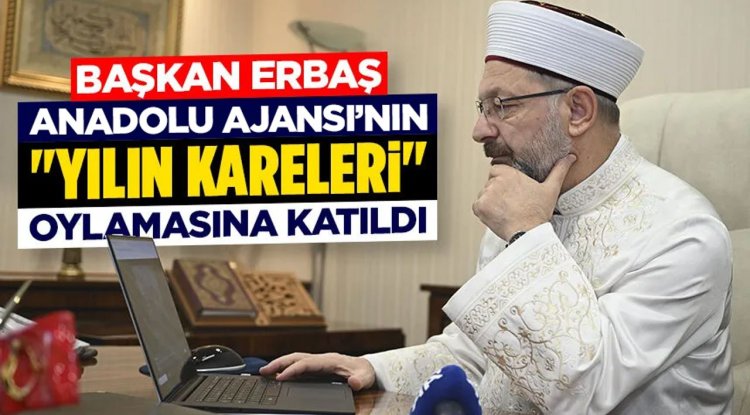Diyanet İşleri Başkanı Erbaş'ın tercihi "Özgür ülkede ilk namaz" fotoğrafı oldu