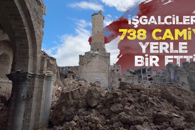 İşgalciler Gazze Şeridi'nde 738 camiyi yerle bir etti