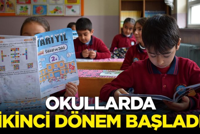Okullarda yarıyıl tatili sonrası ilk ders zili çaldı