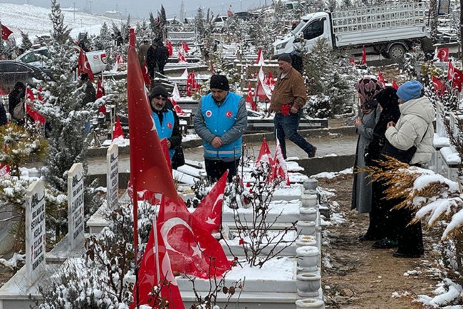 Mezarlıkta, manevi destek