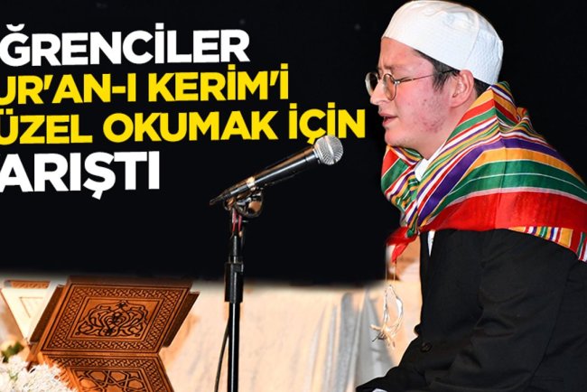 Bilecik'te öğrenciler, Kur'an-ı Kerim'i güzel okumak için yarıştı