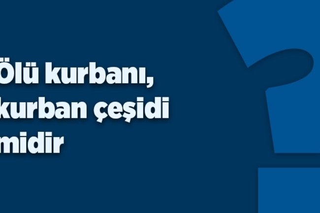 Ölü kurbanı, kurban çeşidi midir?