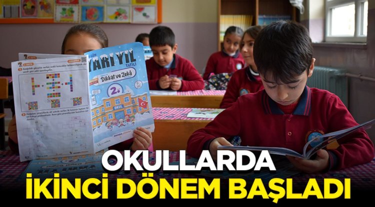 Okullarda yarıyıl tatili sonrası ilk ders zili çaldı