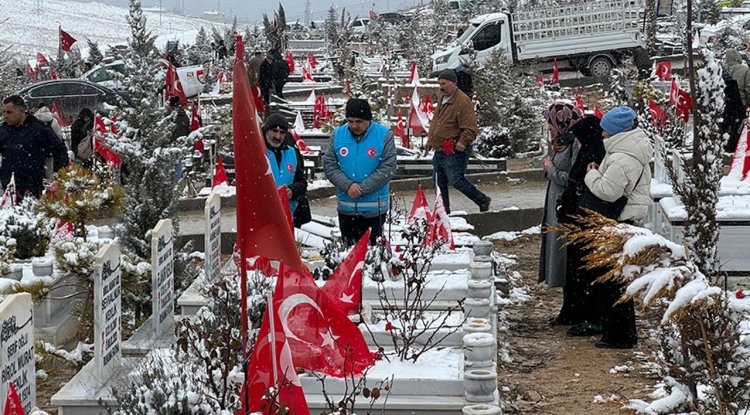 Mezarlıkta, manevi destek