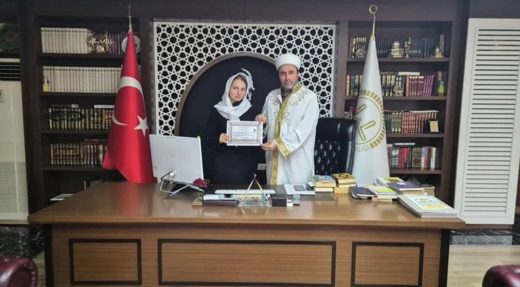 Alanya'da Ukrayna vatandaşı Müslüman oldu