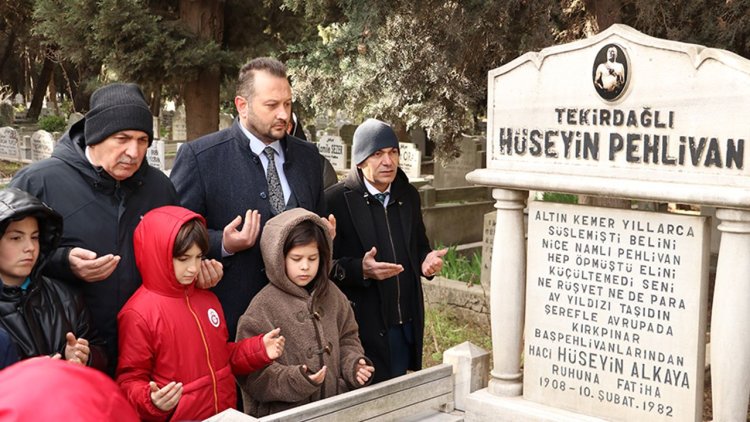 Tekirdağlı Hüseyin Pehlivan dualarla anıldı