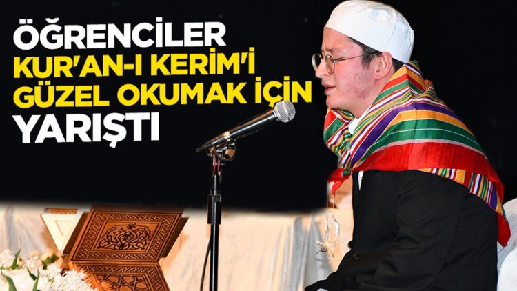 Bilecik'te öğrenciler, Kur'an-ı Kerim'i güzel okumak için yarıştı