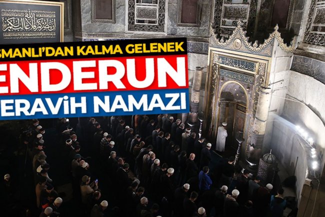 Osmanlı’dan kalma bir gelenek olan Enderun Teravih Namazı