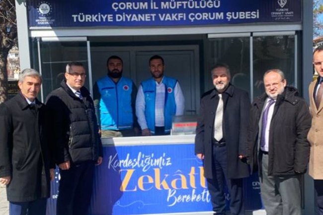 Çorum Müftülüğü 'bağış standı' ile hayra köprü oluyor