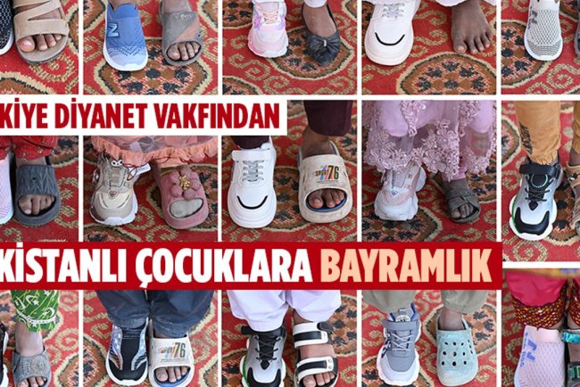 Türkiye Diyanet Vakfından Pakistanlı çocuklara bayramlık