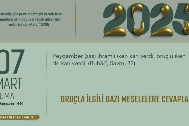 Oruçla İlgili Bazı Meselelere Cevaplar