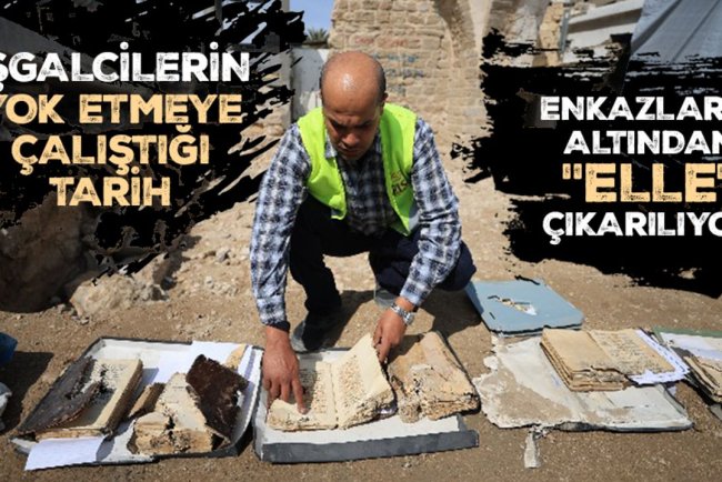 Gazze'de işgalcilerin yok etmeye çalıştığı tarih, enkazların altından "elle" çıkarılıyor