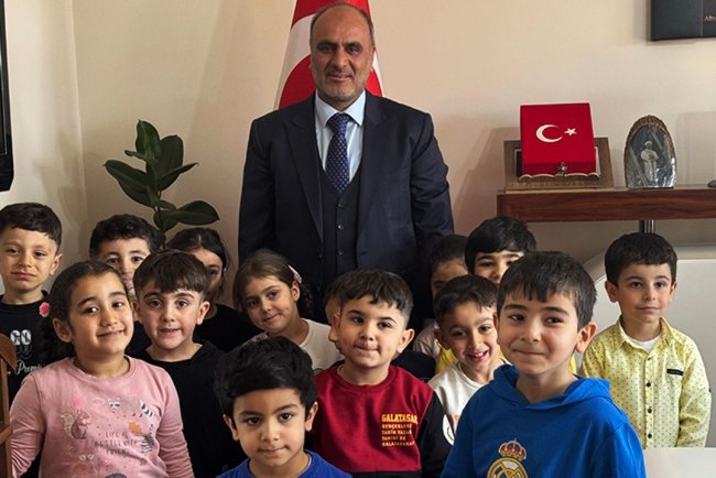 Kur'an kursu öğrencileri Filistinli kardeşlerine destek oldu