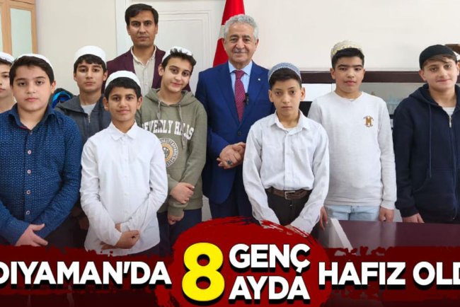Adıyaman'da 8 genç 8 ayda hafız oldu