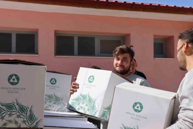 Akkuyu Nükleer A.Ş. Ramazan'da gıda kolisi dağıttı