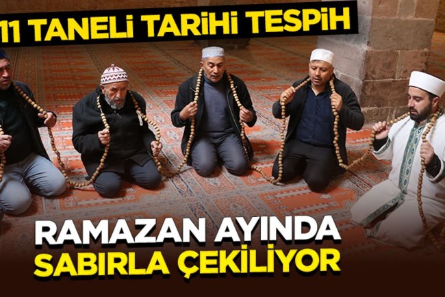 1111 taneli tarihi tespih, ramazan ayında sabırla çekiliyor