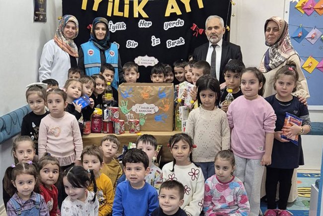 Çankırılı miniklerden anlamlı yardım