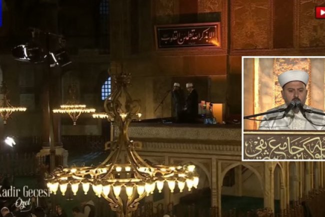 TVNET'te manevi coşku: Ayasofya Camii'nden Kadir Gecesi Özel yayını