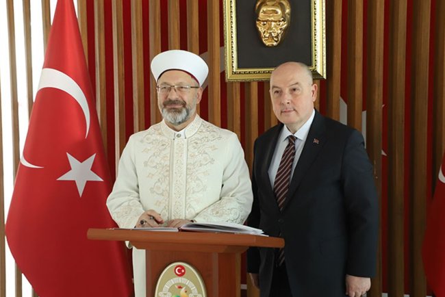 Diyanet İşleri Başkanı Erbaş, Denizli Valiliğini ziyaret etti