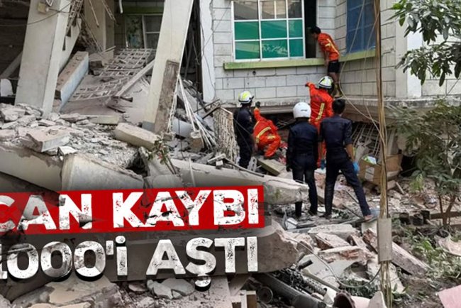 Myanmar'daki depremlerde can kaybı 1000'i aştı