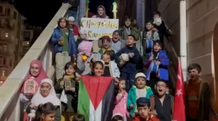 Mersinli çocuklar Ramazan’ın gelişini kutladı