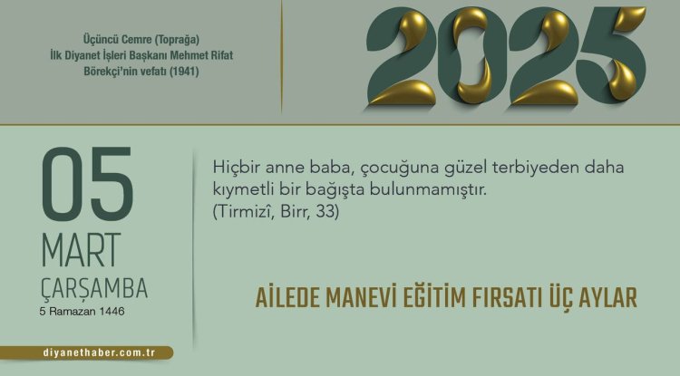 Ailede Manevi Eğitim Fırsatı Üç Aylar