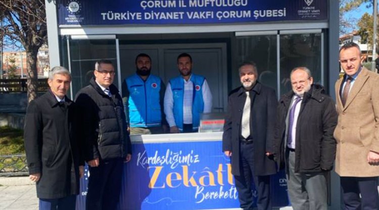 Çorum Müftülüğü 'bağış standı' ile hayra köprü oluyor