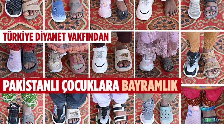 Türkiye Diyanet Vakfından Pakistanlı çocuklara bayramlık