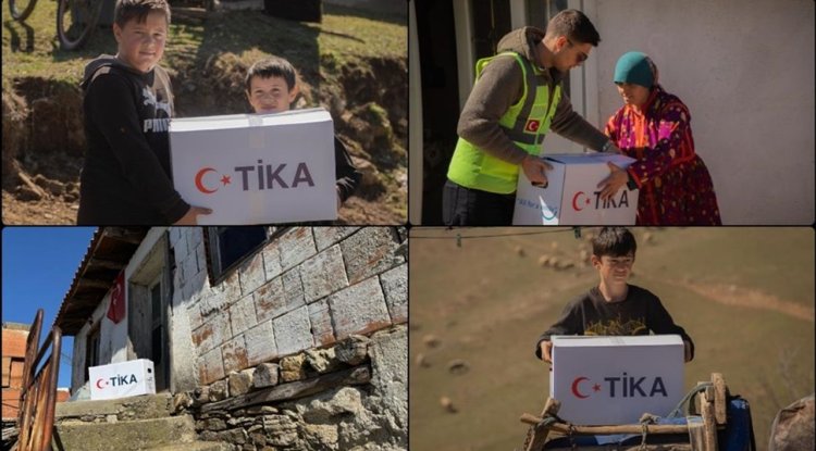 TİKA'dan Kuzey Makedonya'daki ihtiyaç sahiplerine 57 tonluk gıda yardımı