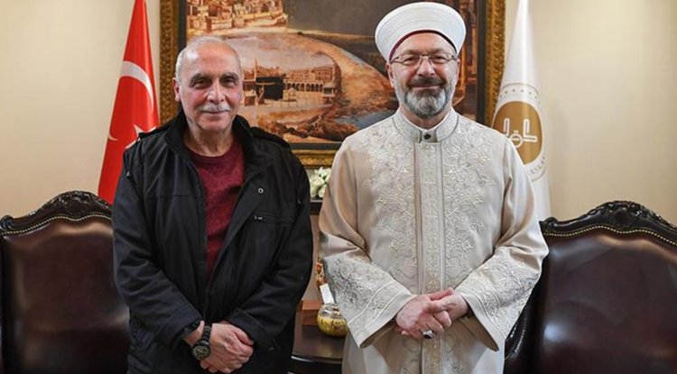 Erbaş, iyilik ödülüne layık görülen Suriyeli pilot Tatari’yi kabul etti