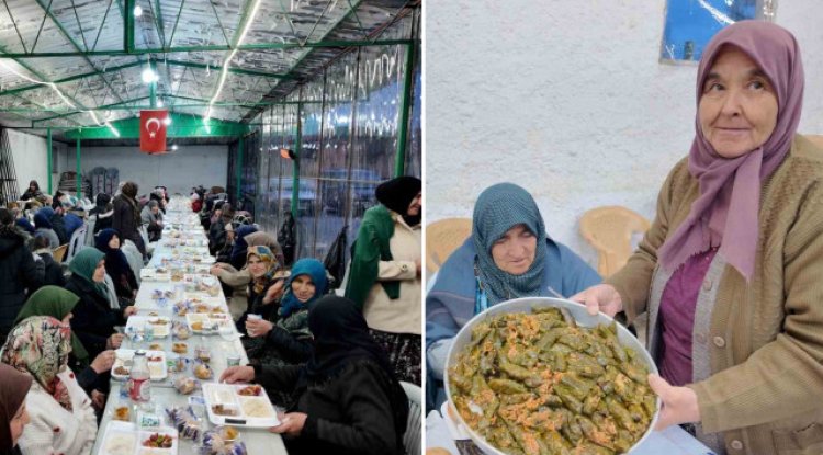 İftar yemeği her akşam bir aileden