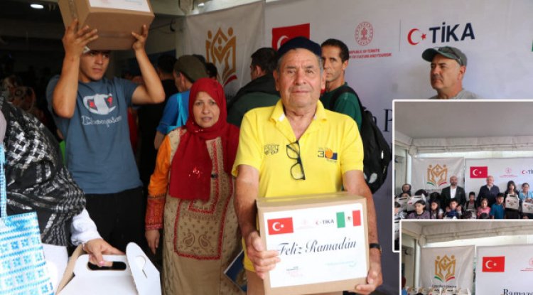 TİKA'dan Meksika'da gıda kolisi yardımı