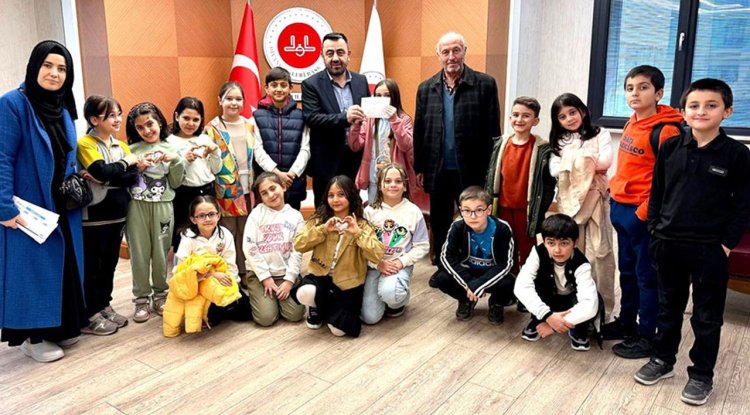 Kayseri'de minikler Filistin'e destek oldu