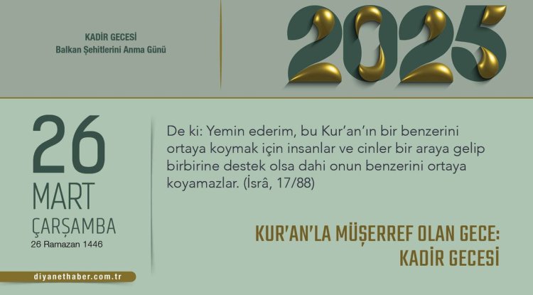 Kur’an’la Müşerref Olan Gece: Kadir Gecesi
