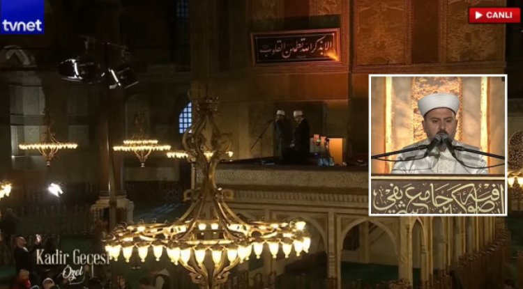 TVNET'te manevi coşku: Ayasofya Camii'nden Kadir Gecesi Özel yayını