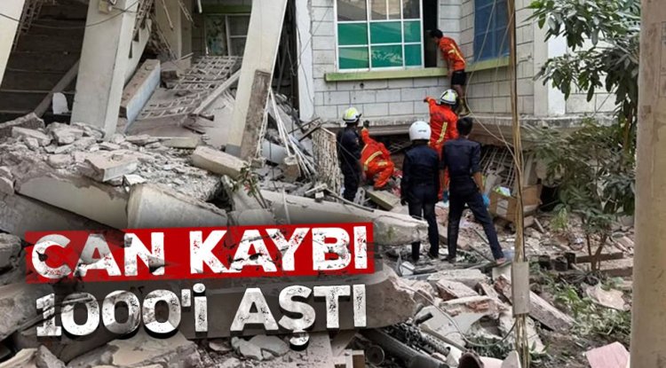 Myanmar'daki depremlerde can kaybı 1000'i aştı