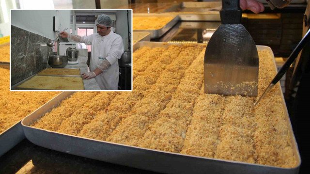 Giresun’un meşhur fındıklı sütlü kadayıfı Ramazan sofralarına tat katıyor