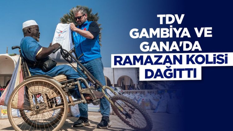 Türkiye Diyanet Vakfı Gambiya ve Gana'da ramazan kolisi dağıttı