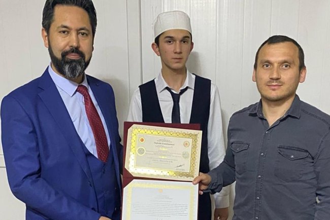 Espiye’de hafız öğrenci belge sevinci yaşadı