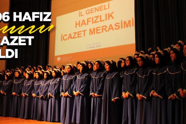 Genel Müdür Akbulut, hafızlara tacını taktı