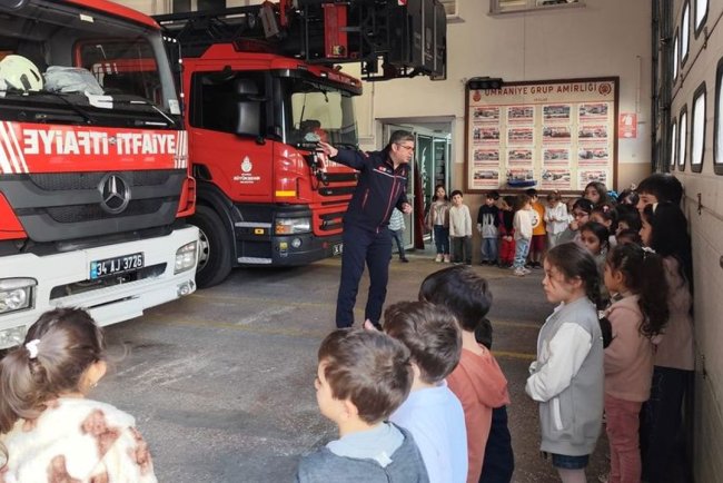 Ümraniye'de minikler meslekleri yerinde tanıyor